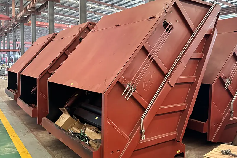 Кузов мусоровоза со сжатым воздухом